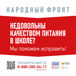 Горячая линия
Народного фронта и Минпросвещения России «Народный ревизорро»